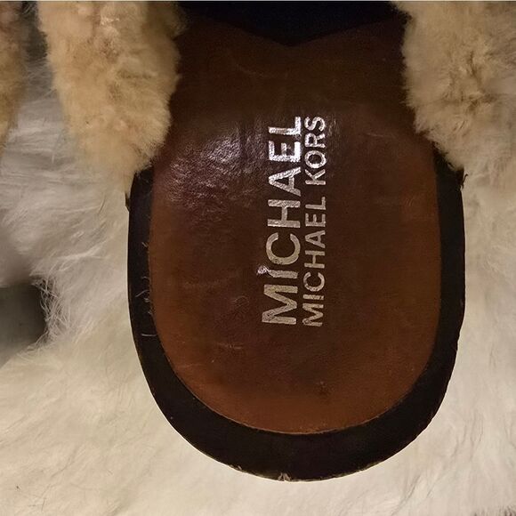 MICHAEL KORS FUR TRIMMED MULES - Picture 7 of 8